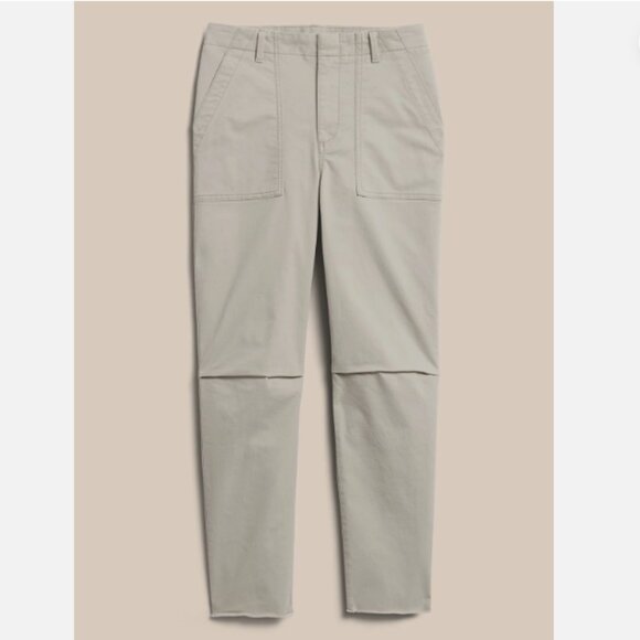 Banana Republic Mid Rise Utility Girlfriend Chino Ankle Pants Black 4 TALL NWT - Picture 7 of 12